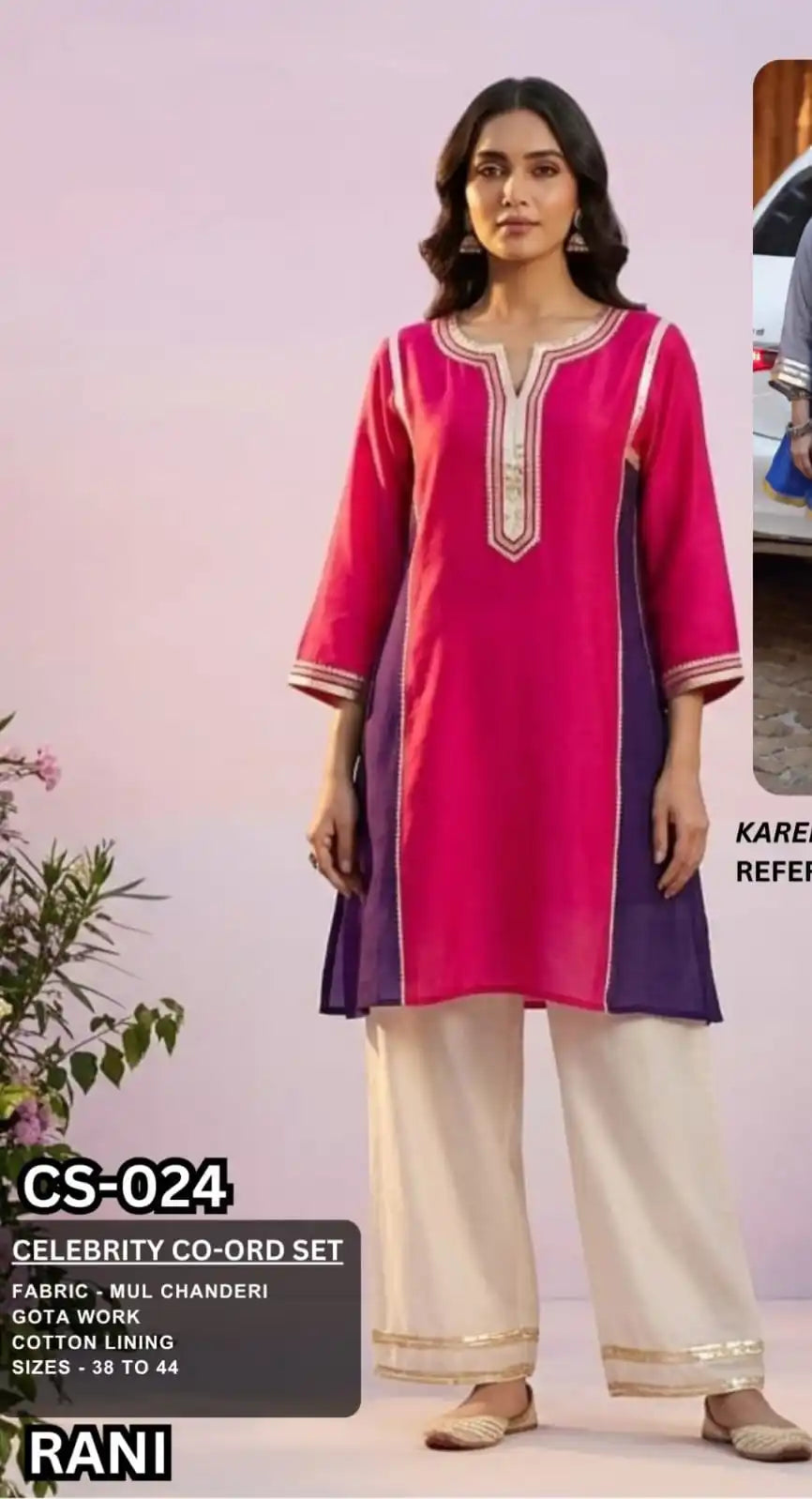 Festive Glow Mul Chanderi Set