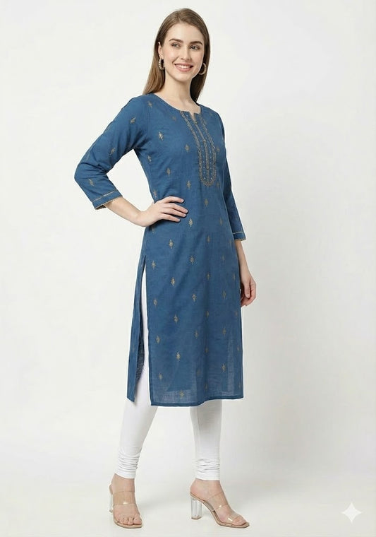 Cotton handloom handwork Kurti