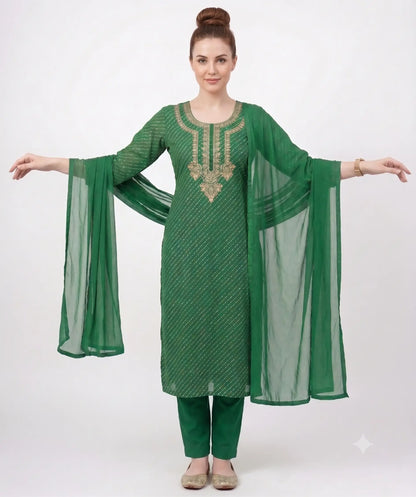 Royal Gota Patti Bandhej Set