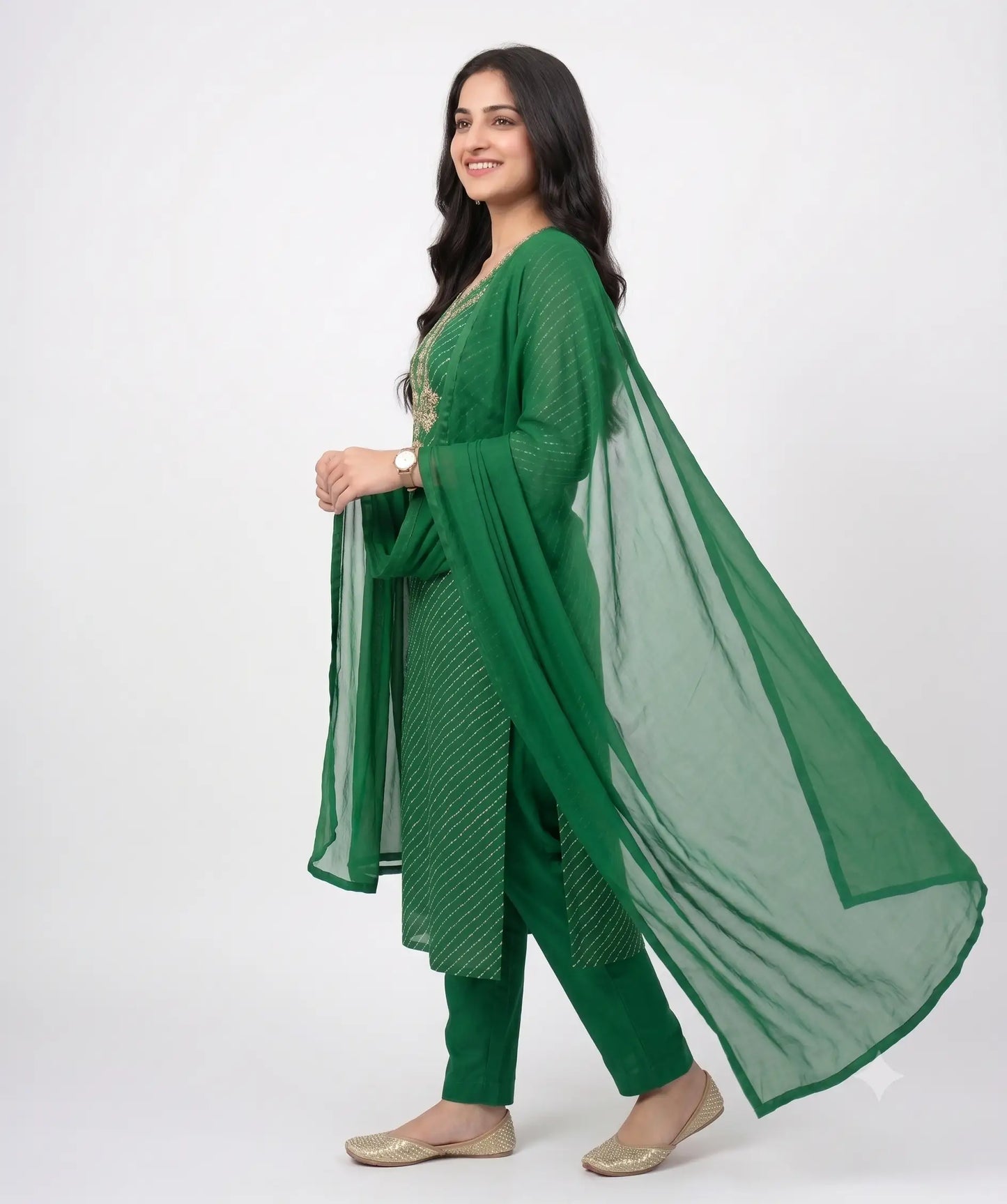 Royal Gota Patti Bandhej Set