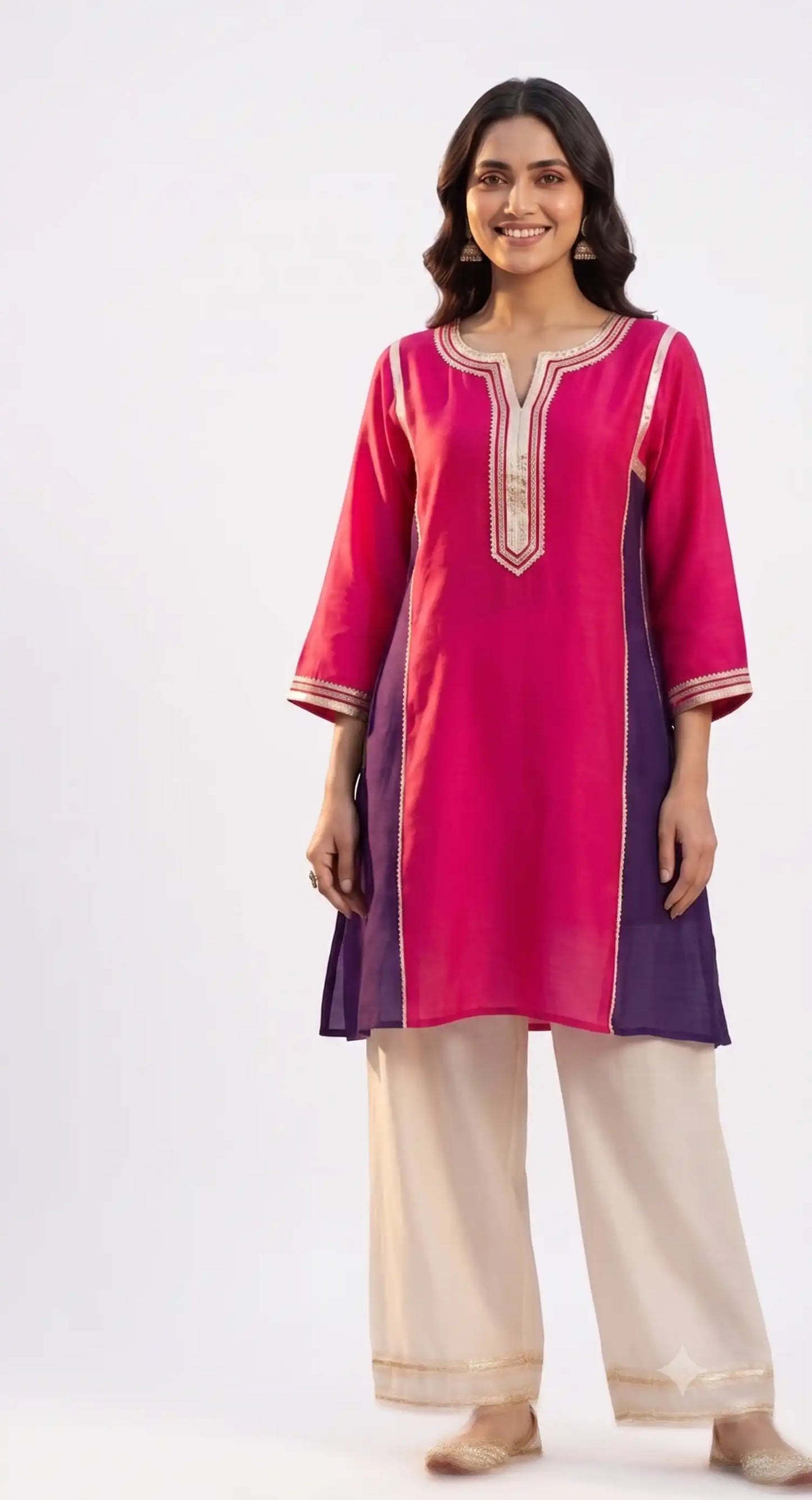 Festive Glow Mul Chanderi Set
