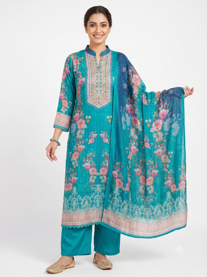 Festive Bloom Premium Crepe Set