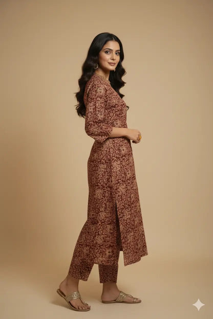 Kalamkari Kurta Pant Sets