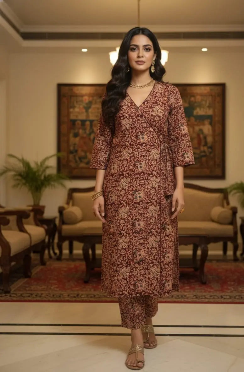 Kalamkari Kurta Pant Sets