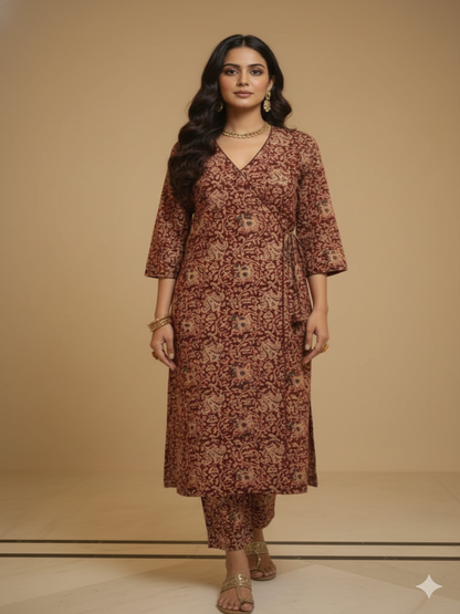 Kalamkari Kurta Pant Sets