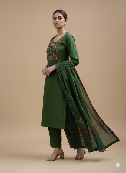 Kurta Pant Dupatta Set