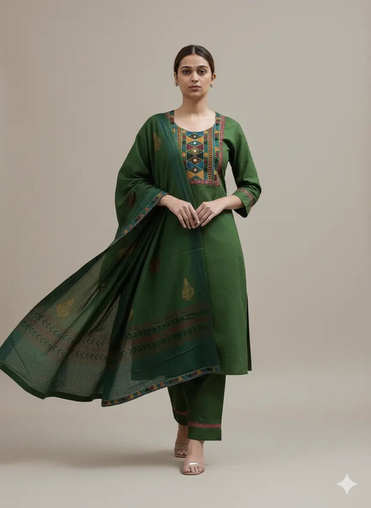 Kurta Pant Dupatta Set