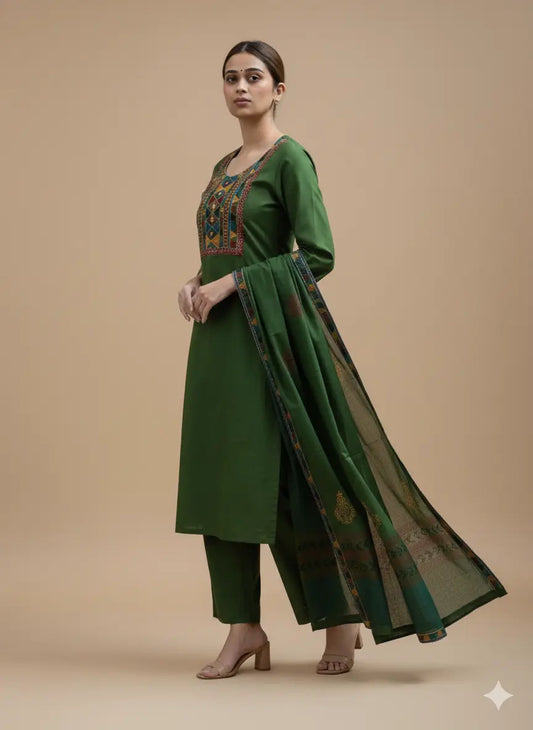 Kurta Pant Dupatta Set