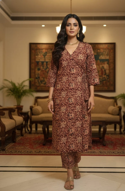 Kalamkari Kurta Pant Sets