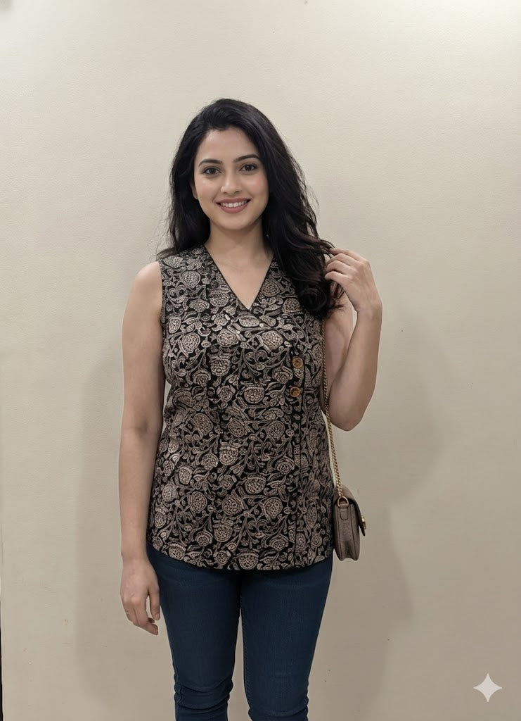 Kalamkari Short Kurti