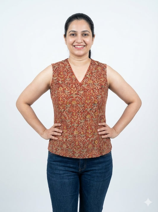 Kalamkari Short Kurti